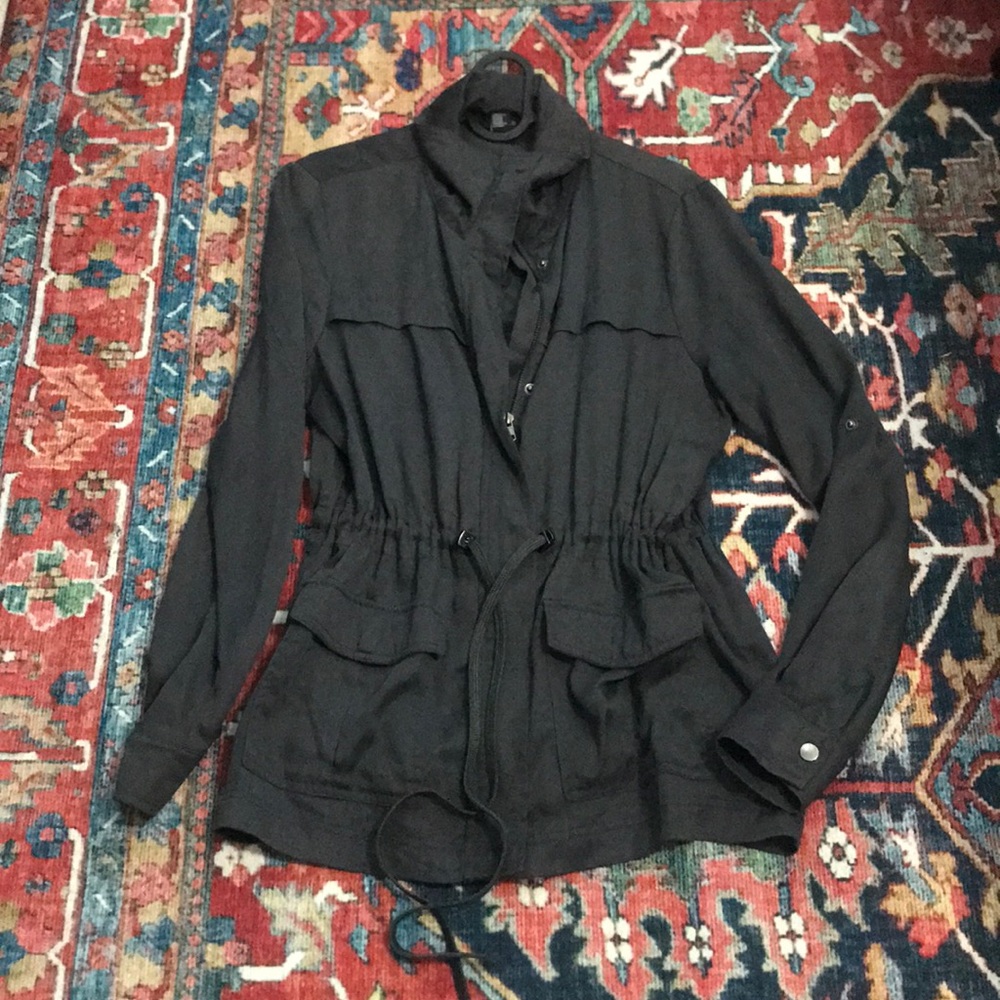F21 dark grey jacket